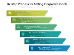 Six step process for setting corporate goals