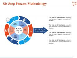 Six step process methodology build product increment ppt infographic template visual aids