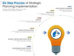 Six step process of strategic planning implementation