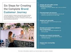 Six steps for creating the complete brand customer journey