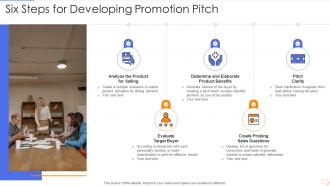 Six steps for developing promotion pitch