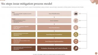 Six Steps Issue Mitigation Process Model