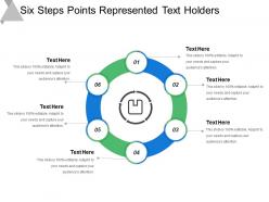 Six Steps Points Represented Text Holders