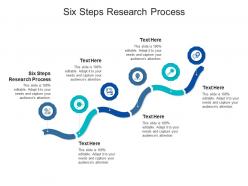 Six steps research process ppt powerpoint presentation gallery sample cpb