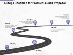 Six steps roadmap for product launch proposal ppt powerpoint presentation summary outfit