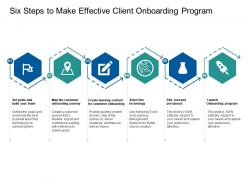 Six steps to make effective client onboarding program