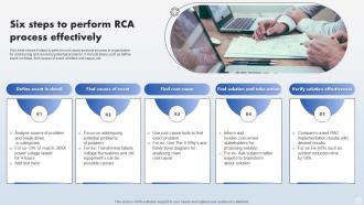 Six Steps To Perform RCA Process Effectively