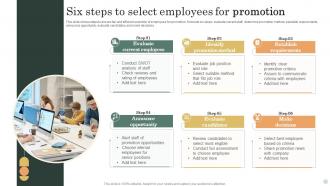Six Steps To Select Employees For Promotion