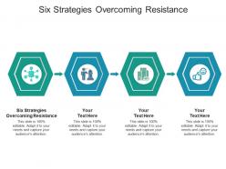 Six strategies overcoming resistance ppt powerpoint presentation ideas icons cpb