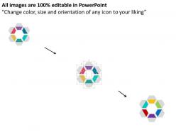 Six tags for business application result analysis flat powerpoint design