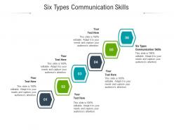 Six types communication skills ppt powerpoint presentation summary topics cpb