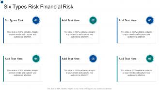 Six Types Risk Financial Risk In Powerpoint And Google Slides Cpb