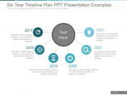 Six year timeline plan ppt presentation examples