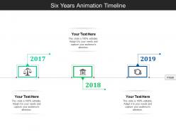 Six years animation timeline