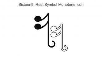 Sixteenth Rest Symbol Monotone Icon In Powerpoint Pptx Png And Editable Eps Format
