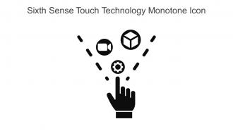 Sixth Sense Touch Technology Monotone Icon In Powerpoint Pptx Png And Editable Eps Format