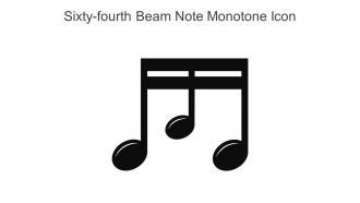 Sixty Fourth Beam Note Monotone Icon In Powerpoint Pptx Png And Editable Eps Format