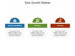 Size growth market ppt powerpoint presentation icon diagrams cpb