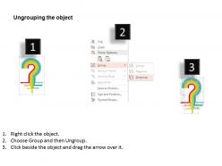 Sj seven staged arrows question mark design flat powerpoint design