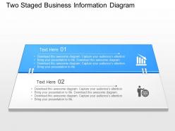 Sk two staged business information diagram powerpoint template