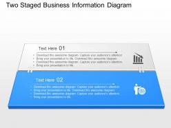 Sk two staged business information diagram powerpoint template