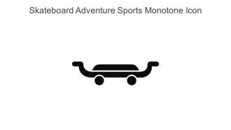 Skateboard Adventure Sports Monotone Icon In Powerpoint Pptx Png And Editable Eps Format