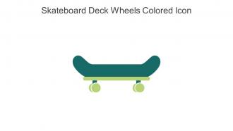 Skateboard Deck Wheels Colored Icon In Powerpoint Pptx Png And Editable Eps Format