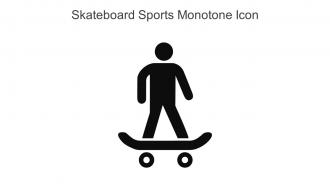 Skateboard Sports Monotone Icon In Powerpoint Pptx Png And Editable Eps Format