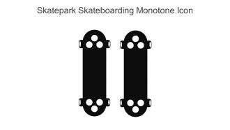 Skatepark Skateboarding Monotone Icon In Powerpoint Pptx Png And Editable Eps Format