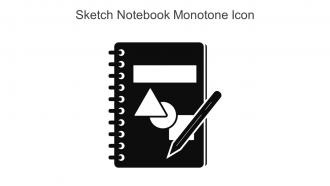Sketch Notebook Monotone Icon In Powerpoint Pptx Png And Editable Eps Format