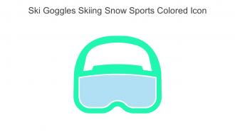 Ski Goggles Skiing Snow Sports Colored Icon In Powerpoint Pptx Png And Editable Eps Format
