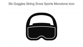Ski Goggles Skiing Snow Sports Monotone Icon In Powerpoint Pptx Png And Editable Eps Format