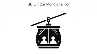 Ski Lift Car Monotone Icon In Powerpoint Pptx Png And Editable Eps Format