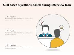 Skill based questions asked during interview icon