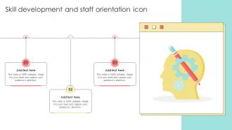 Skill Development And Staff Orientation Icon