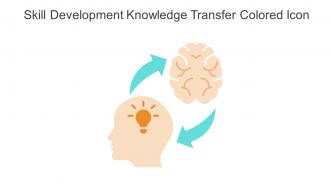 Skill Development Knowledge Transfer Colored Icon In Powerpoint Pptx Png And Editable Eps Format