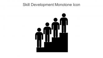 Skill Development Monotone Icon In Powerpoint Pptx Png And Editable Eps Format