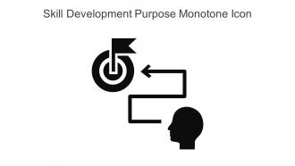 Skill Development Purpose Monotone Icon In Powerpoint Pptx Png And Editable Eps Format