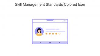 Skill Management Standards Colored Icon In Powerpoint Pptx Png And Editable Eps Format