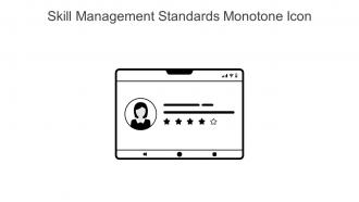 Skill Management Standards Monotone Icon In Powerpoint Pptx Png And Editable Eps Format