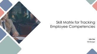 Skill Matrix For Tracking Employee Competencies PPT Information AT