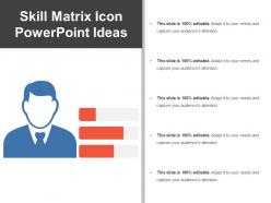 Skill matrix icon powerpoint ideas