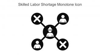Skilled Labor Shortage Monotone Icon In Powerpoint Pptx Png And Editable Eps Format