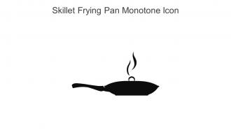 Skillet Frying Pan Monotone Icon In Powerpoint Pptx Png And Editable Eps Format
