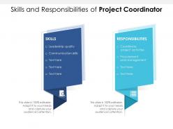 Skills and responsibilities of project coordinator