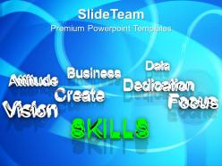Skills at forefront business dedication powerpoint templates ppt themes and graphics 0213