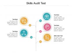 Skills audit test ppt powerpoint presentation portfolio infographics cpb