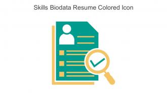 Skills Biodata Resume Colored Icon In Powerpoint Pptx Png And Editable Eps Format