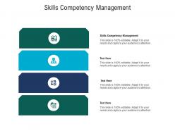 Skills competency management ppt powerpoint presentation model clipart cpb