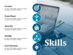 Skills creative team player assertive flexible goal oriented ppt tips